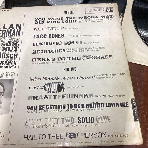 Allan Sherman - My Son The Nut , Fast Relief From TV Commercials & Sydney Omar - Picture 5 of 16